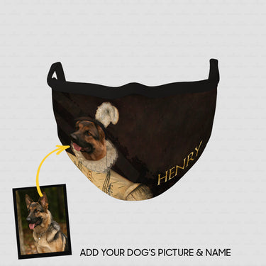 Personalized Dog Gift Idea - Royal Dog's Portrait 63 For Dog Lovers - Cloth Mask